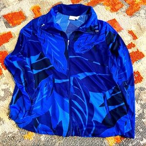 XL WEEKENDS BY CHICOS CRUISE WEAR COVER UP JACKET W FULL ZIP & POCKETS